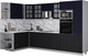 Миниатюра изображения товара Кухонный гарнитур Интерлиния Мила Деко 1.88x3.2 LV (черный/индиго/белый гранит)