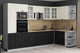Миниатюра изображения товара Кухонный гарнитур Интерлиния Мила Деко 1.88x3.2 PR (черный/белый/дуб бунратти)