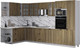 Миниатюра изображения товара Кухонный гарнитур Интерлиния Мила Деко 1.88x3.4 LV (дуб вотан/дуб вотан/белый гранит)