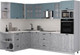 Миниатюра изображения товара Кухонный гарнитур Интерлиния Мила Деко 1.88x2.8 LV (керамика/океан/опал светлый)