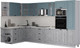 Миниатюра изображения товара Кухонный гарнитур Интерлиния Мила Деко 1.88x3.4 LV (керамика/океан/опал светлый)