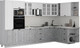 Миниатюра изображения товара Кухонный гарнитур Интерлиния Мила Деко 1.88x3.4 PR (керамика/белый/опал светлый)