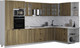 Миниатюра изображения товара Кухонный гарнитур Интерлиния Мила Деко 1.88x3.4 PR (дуб вотан/дуб вотан/белый гранит)