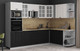 Миниатюра изображения товара Кухонный гарнитур Интерлиния Мила Деко 1.88x2.8 PR (черный/белый/дуб бунратти)