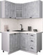 Миниатюра изображения товара Кухонный гарнитур Интерлиния Мила Деко 1.2x1.4 (керамика/керамика/опал светлый)