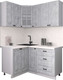Миниатюра изображения товара Кухонный гарнитур Интерлиния Мила Деко 1.2x1.5 (керамика/керамика/опал светлый)