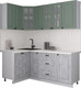 Миниатюра изображения товара Кухонный гарнитур Интерлиния Мила Деко 1.2x1.9 (керамика/мята/опал светлый)