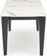 Миниатюра изображения товара Обеденный стол Halmar Felix (белый мрамор/черный)