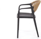 Миниатюра изображения товара Стул садовый Halmar K582 (черный/натуральный)