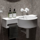 Миниатюра изображения товара Умывальник Belux Аврора 550 R (18, белый матовый/Solid Surface)