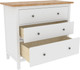 Миниатюра изображения товара Комод ММЦ Кантри 03 (белый лак/браун)