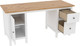 Миниатюра изображения товара Письменный стол ММЦ Кантри 12 (белый лак/браун)