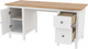 Миниатюра изображения товара Письменный стол ММЦ Кантри 12 (белый лак/браун)