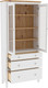 Миниатюра изображения товара Шкаф с витриной ММЦ Кантри 23 (белый лак/браун)