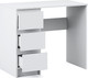 Миниатюра изображения товара Письменный стол Империал Оникс Вайт 3 ящика (белый)