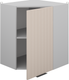 Миниатюра изображения товара Шкаф навесной для кухни Arvento Корнелия Анта-плюс ВШУ угловой (капучино софт)