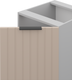 Миниатюра изображения товара Шкаф-стол кухонный Arvento Корнелия Анта-плюс НШ40р без столешницы (капучино софт)
