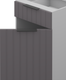 Миниатюра изображения товара Шкаф-стол кухонный Arvento Корнелия Анта-плюс НШ40р1ш без столешницы (графит софт)
