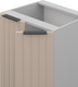 Миниатюра изображения товара Шкаф-стол кухонный Arvento Корнелия Анта-плюс НШ50р без столешницы (капучино софт)