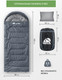 Миниатюра изображения товара Спальный мешок RSP Outdoor Sleep 350 / SB-SLE-350-G-R (серый)