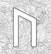 Миниатюра изображения товара Раскраска-антистресс АСТ Руны. Рисунки для медитаций