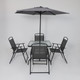 Миниатюра изображения товара Комплект садовой мебели AksHome Picnic (серый/черный)