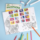 Миниатюра изображения товара Раскраска Феникс+ Единороги. С наклейками / 70544, мягкая обложка