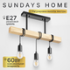 Миниатюра изображения товара Люстра Sundays Home 240924-23 / 5856 (с лампами LED-ST64-deco 3шт)