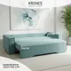 Миниатюра изображения товара Диван KRONES Цезарь 4 Lux (велюр эвкалипт)