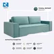 Миниатюра изображения товара Диван KRONES Цезарь 4 Lux (велюр эвкалипт)
