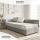 Миниатюра изображения товара Тахта KRONES Эллада мод.1 ППУ (велюр светло-серый/кофейно-серый)