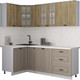 Миниатюра изображения товара Кухонный гарнитур Интерлиния Мила Деко 1.2x2.1 (луна/дуб вотан/опал светлый)
