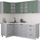 Миниатюра изображения товара Кухонный гарнитур Интерлиния Мила Деко 1.2x2.1 (керамика/мята/опал светлый)