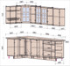 Миниатюра изображения товара Кухонный гарнитур Interline Мила Деко 1.2x2.5 (керамика/океан/опал светлый)