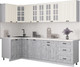 Миниатюра изображения товара Кухонный гарнитур Интерлиния Мила Деко 1.2x2.7 (керамика/белый/опал светлый)