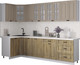 Миниатюра изображения товара Кухонный гарнитур Интерлиния Мила Деко 1.2x2.8 (дуб вотан/луна/опал светлый)
