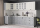 Миниатюра изображения товара Кухонный гарнитур Интерлиния Мила Деко 1.2x2.9 (керамика/белый/опал светлый)
