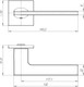 Миниатюра изображения товара Ручка дверная Punto K.ARC.Q52.MAIN BL-24 (черный)