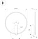 Миниатюра изображения товара Светильник Arlight SP-VINCI-RING-R400-13W Warm3000 BK 110deg / 036506