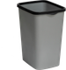 Миниатюра изображения товара Мусорное ведро Violet Tandem с фиксатором / 842258 (20л, сер. металлик/черный)