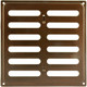 Миниатюра изображения товара Решетка вентиляционная Нора-М 200x200 с заслонкой / 12922 (старая медь)