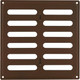 Миниатюра изображения товара Решетка вентиляционная Нора-М 200x200 с заслонкой / 19378 (шоколадный бархат)