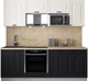 Миниатюра изображения товара Кухонный гарнитур Интерлиния Мила Деко 2.2 (черный/белый/дуб бунратти)