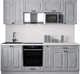 Миниатюра изображения товара Кухонный гарнитур Интерлиния Мила Деко 2.2 (керамика/керамика/опал светлый)