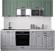 Миниатюра изображения товара Кухонный гарнитур Интерлиния Мила Деко 2.2 (керамика/мята/опал светлый)
