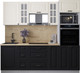 Миниатюра изображения товара Кухонный гарнитур Интерлиния Мила Деко 2.3 (черный/белый/дуб бунратти)