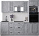 Миниатюра изображения товара Кухонный гарнитур Интерлиния Мила Деко 2.3 (керамика/керамика/опал светлый)