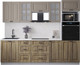 Миниатюра изображения товара Кухонный гарнитур Интерлиния Мила Деко 2.6 (дуб вотан/луна/опал светлый)