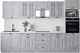 Миниатюра изображения товара Кухонный гарнитур Интерлиния Мила Деко 3.2 (керамика/керамика/опал светлый)