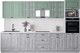 Миниатюра изображения товара Кухонный гарнитур Интерлиния Мила Деко 3.2 (керамика/мята/опал светлый)